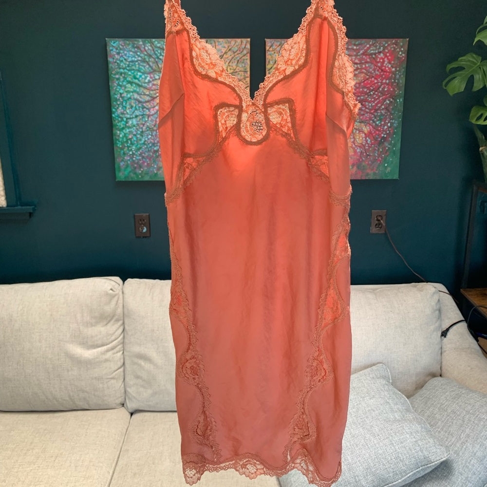 Burnt orange slip